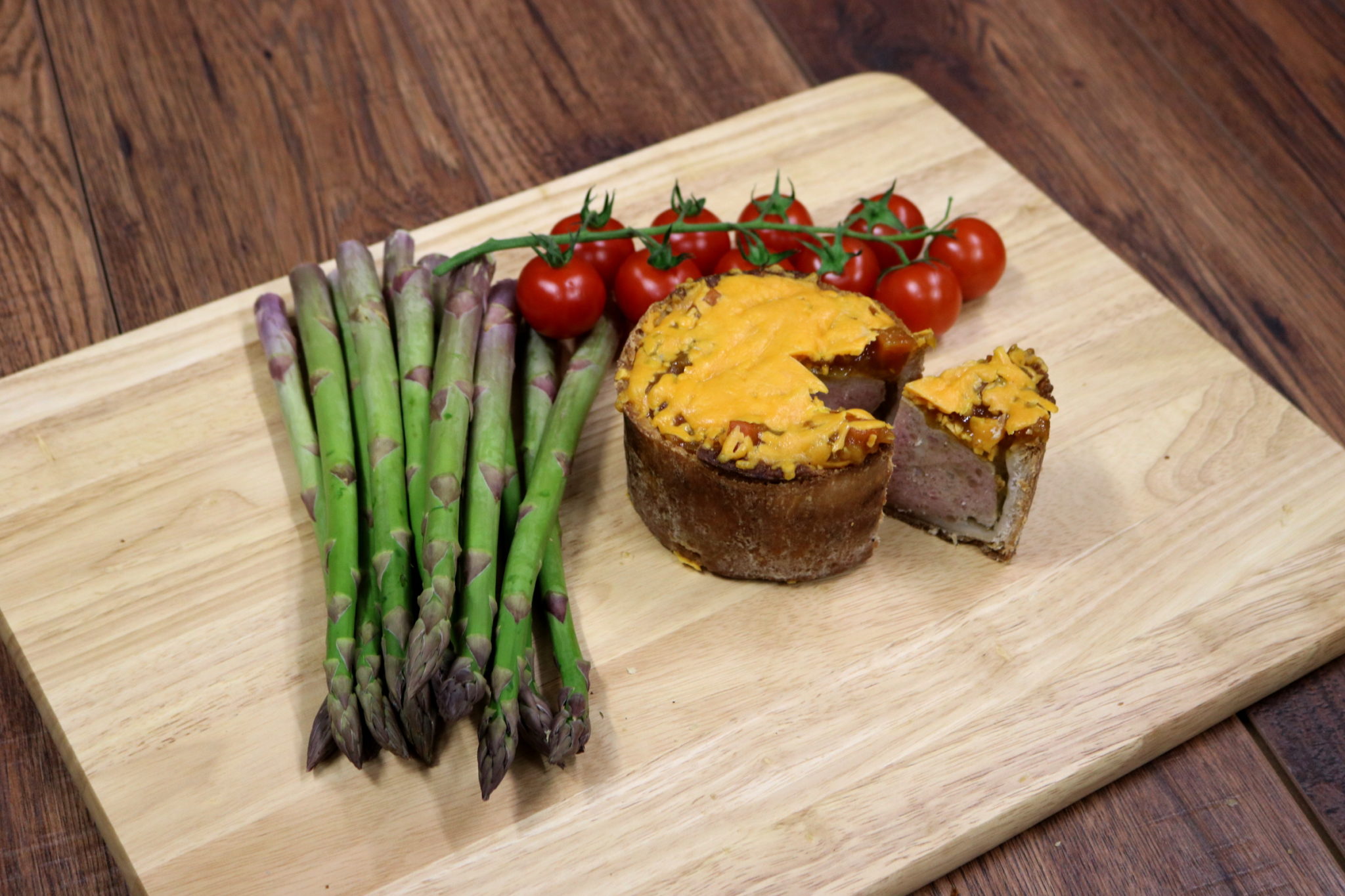 Red Leicester and Pickle Pork Pie Red Leicester and Pickle Pork Pie