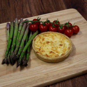 Cheese and Red onion Quiche