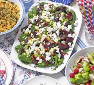 Feta and beetroot salad