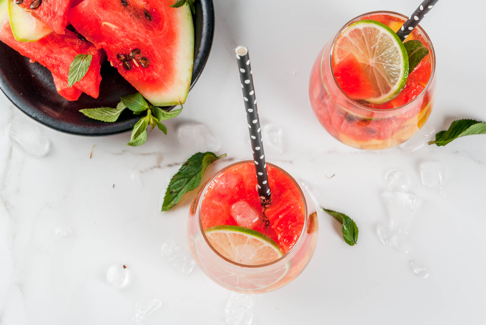 White watermelon sangria