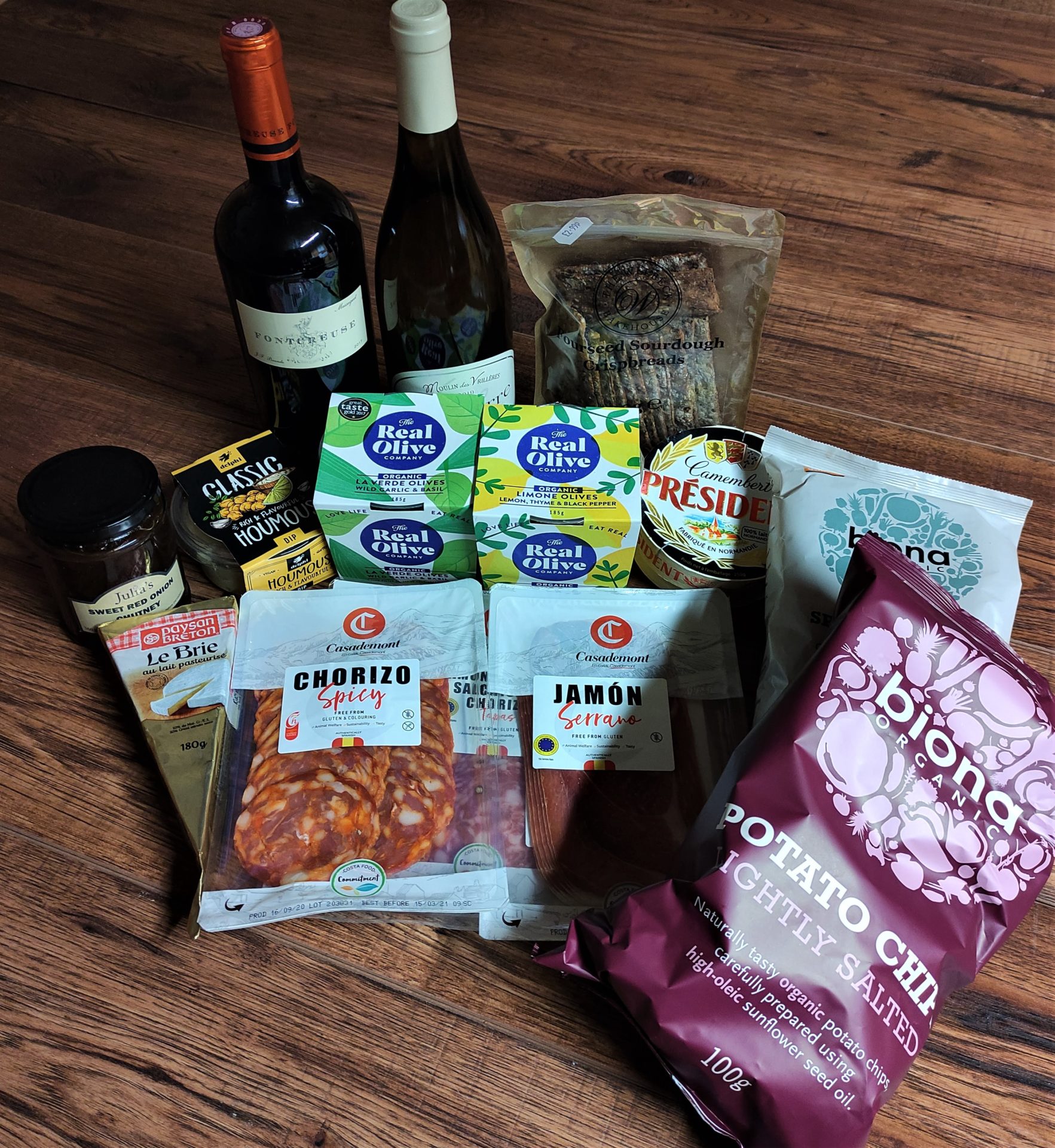 Tapas selction plus wine