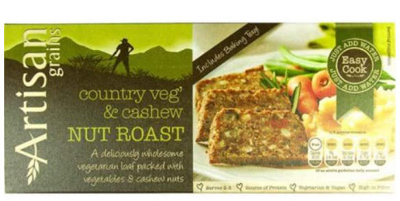Country veg and cashew nut roast