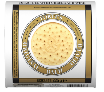 FORTT'S BATH OLIVER BISCUITS 225G