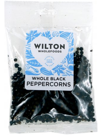 black peppercorns