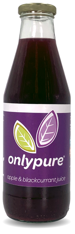 Apple and Blackcurrant fruit juice 750ml