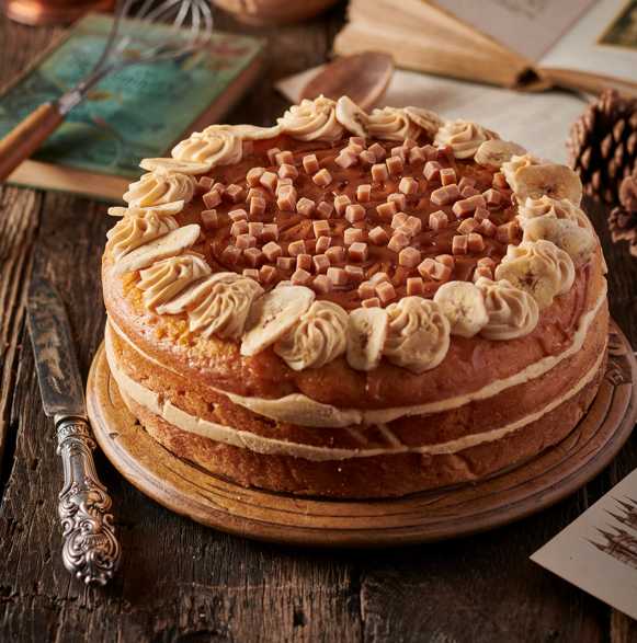 Banoffee and caramel cake
