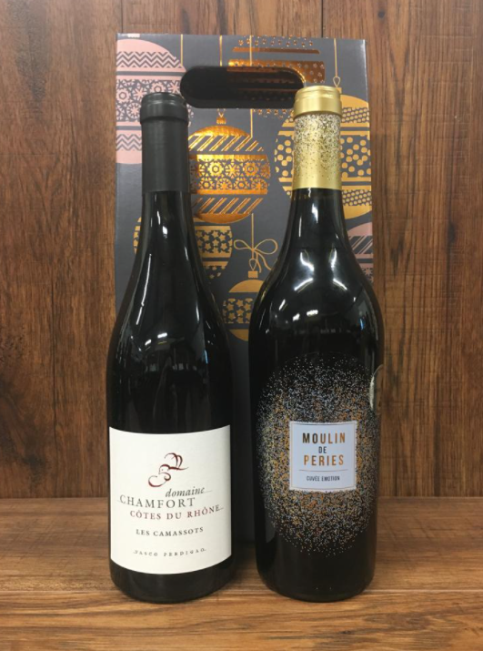 Chamfort Cotes Du Rhone and Moulin De Peries Gift Set