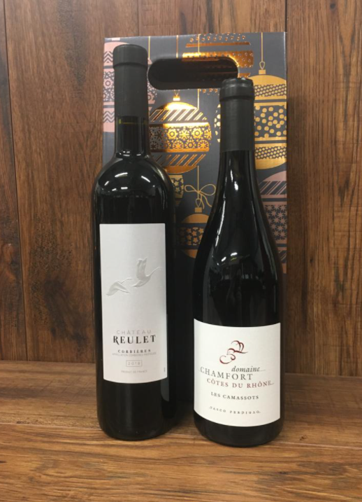 Chateau Reulet and Chamfort Cotes Du Rhone Gift Set