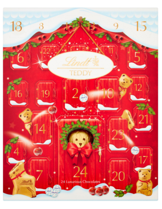 LINDT TEDDY ADVENT CALENDAR 250G