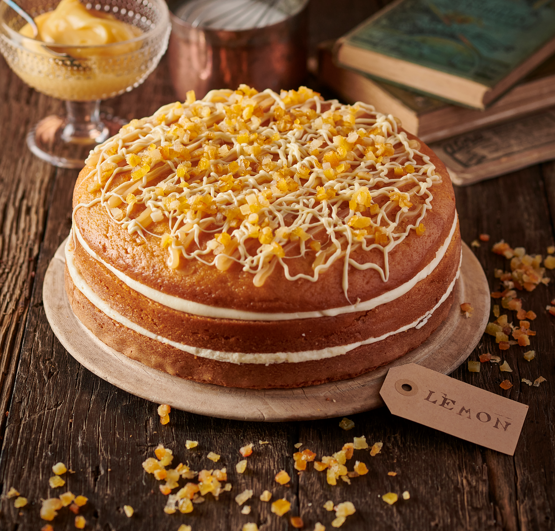 Lemon Curd Drizzle Cake