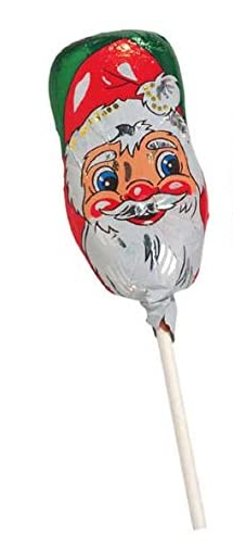 Milk Chocolate Santa Lolly- Foiled