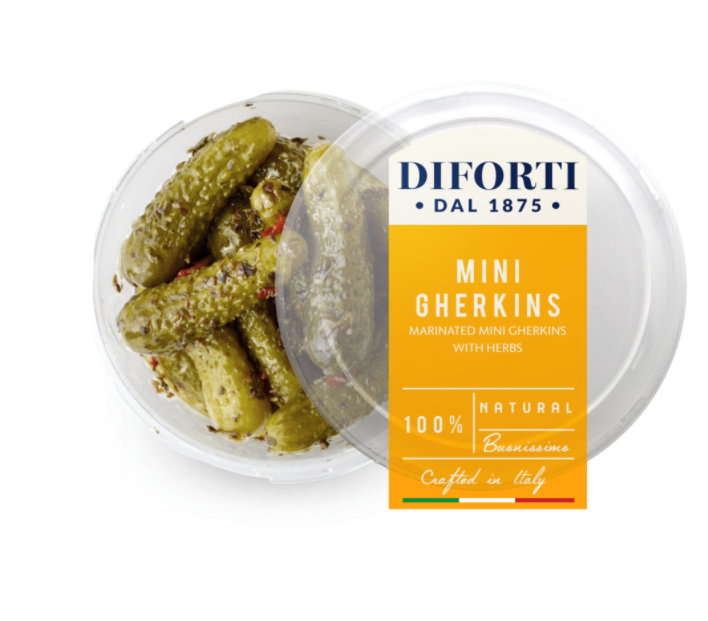 Mini Gherkins With Herbs 180g