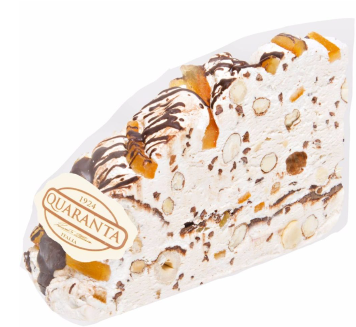 Quaranta Chocolate & Orange Nougat 165g slice