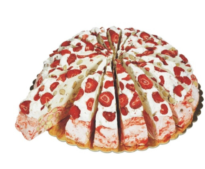 Quaranta Strawberry Nougat 165g slice