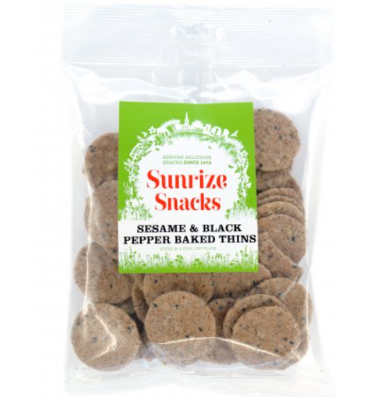 Sesame & Black Pepper Baked Thins 50g