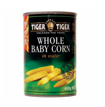 WHOLE BABY CORN IN WATER 410g