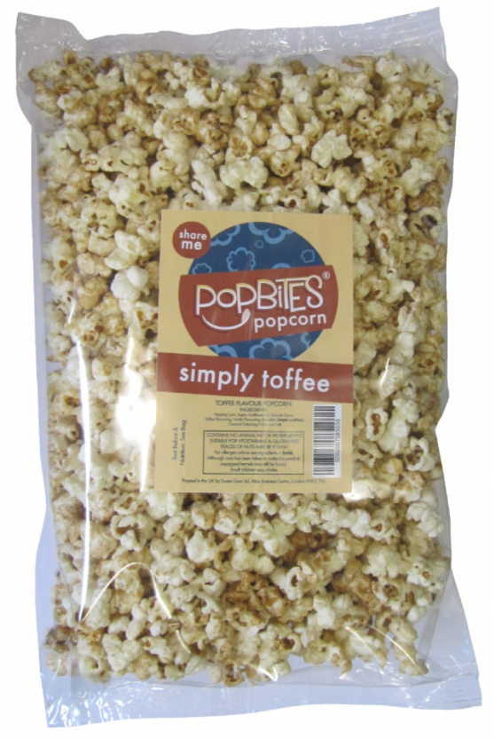 Popbites popcorn- simply toffee 275g