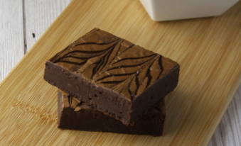 Gluten free salted caramel brownie